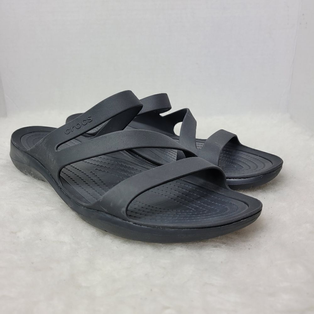Crocs Kadee II Women's Size 11 Black Strappy Sandals